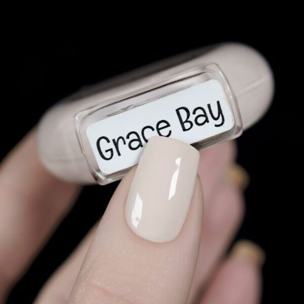 bottom of nail polish bottle with name Grace Bay